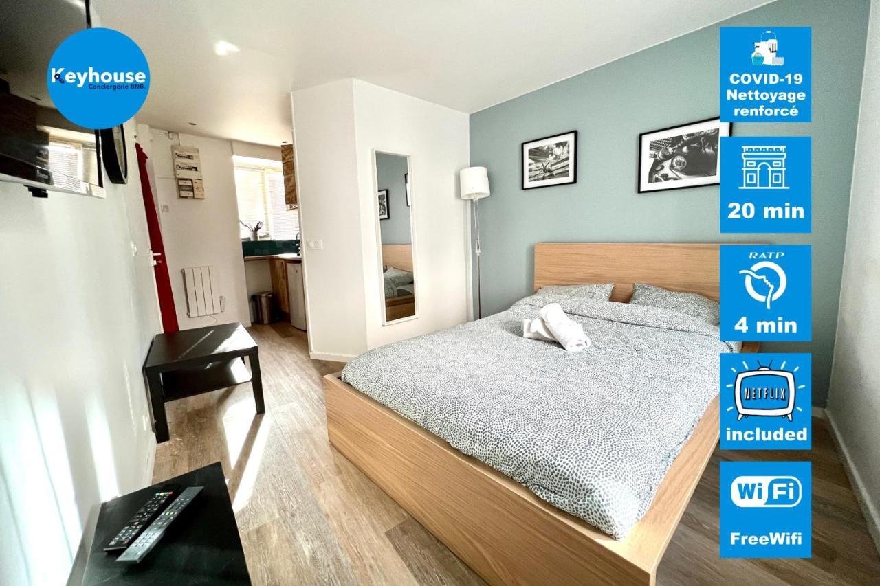 Appartement Studio 2 People Wifi Netflix Proche Paris à Le Pré-Saint-Gervais Extérieur photo